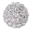 OVERTOYOU Decorative Button, 5Pcs 12mm Crystal for Rhinestone Flower Round
