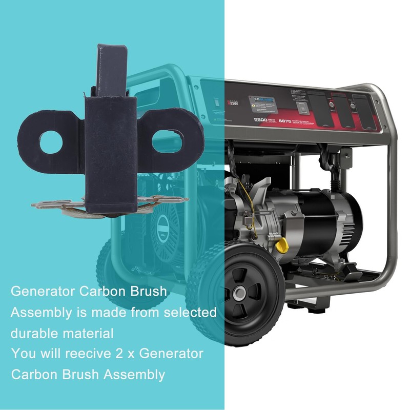 Atunee 2 Pcs Universal Generator Carbon Brush Assembly Replacement for