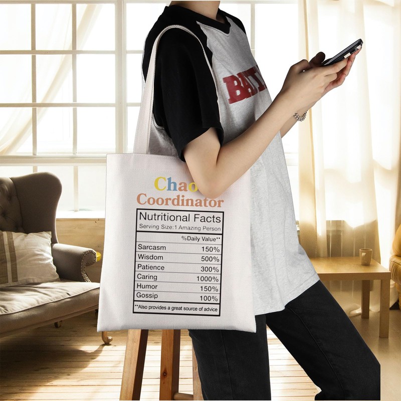 Chaos Coordinator Shopping Bag Boss Lady Gift Team Mom Tote