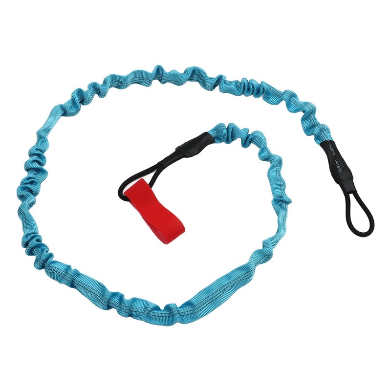2Pcs Kayak Paddle Leash Nylon Rubber Corrosion Resistant Stretchable Anti
