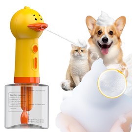 NRYDEPET Electric Dog Cleaning Foam Machine, Automatic Dog Soap Dispenser for Bath, Rechargeable Pet Shampoo Mixing Bottle for Cleaning, IPX7 Waterproof Dog Bath Supplies for Dog Cat Puppy Children