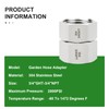 TAISHER 1PCS 304 Stainless Steel Garden Hose Adapter, 3/4" GHT