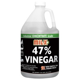 MIL-X 47% Concentrated Vinegar, Extra Strength Industrial Grade, 1 Gallon