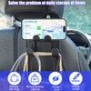 Sandfren Car Seat Headrest Hook, 4 in 1 Multi-Use Vehicle