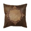 BLACK FOREST DECOR Coronado Embroidered Faux Leather Pillow
