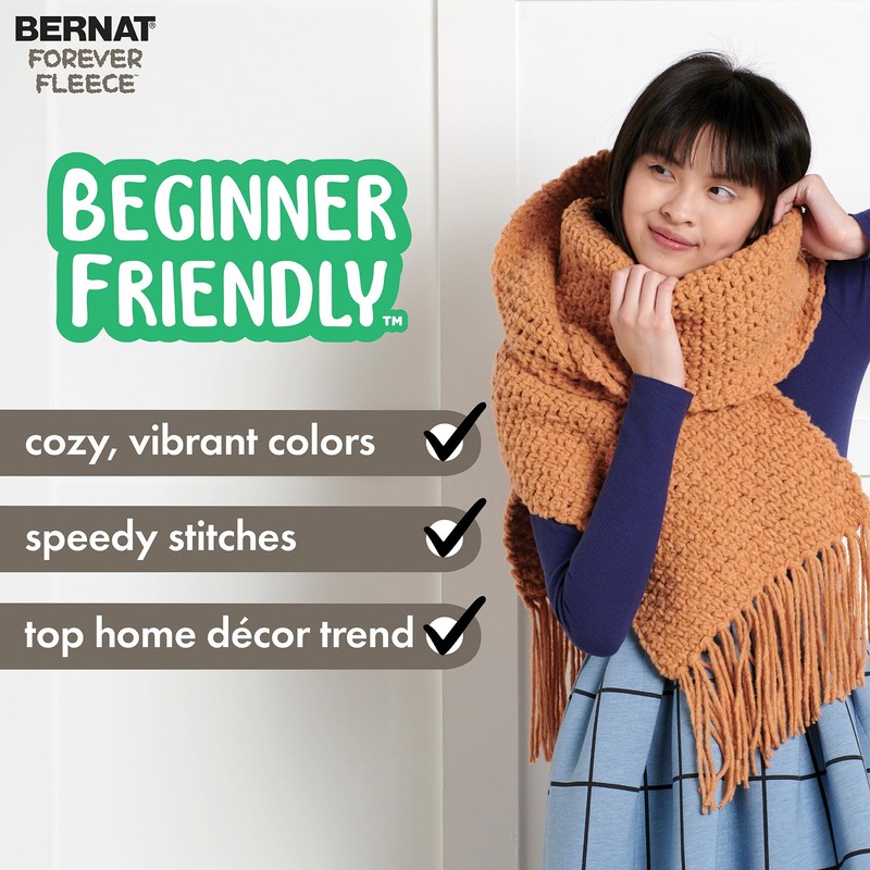 Bernat Forever Fleece - Hilo de menta – 2 paquetes