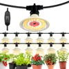 JMXULONG Outdoor LED Grow Lights, Waterproof String Grow Light, Full