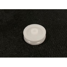 Audiophan Pulley, Plastic Diameter 0.5 inch (13 mm), Thickness 0.2 inch (5.5 mm), Slot Width 0.06 inch (1.5 mm), Shaft Hole Diameter 0.08 inch (2 mm), 2