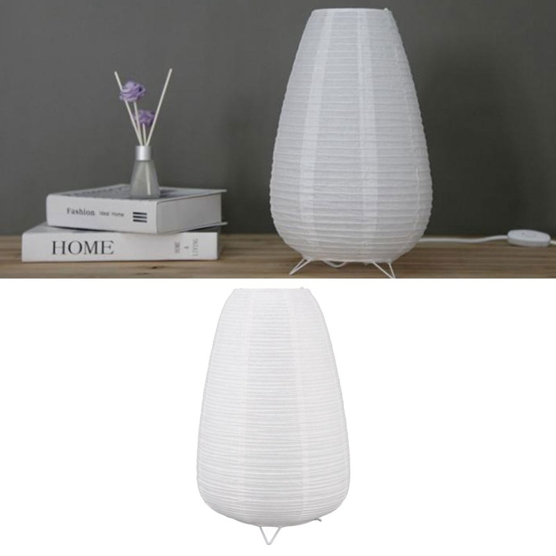 Table Paper Lamp Modern Minimalist Decorative E14 Bulb Lantern Bedside