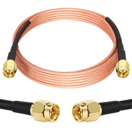 XRDS -RF SMA Male to SMA Male Cable 10FT, SMA Cable RG316 SMA Extension Cable for LNA Low Noise RTL SDR Dongle ADS-B Receiver VNA Vector Network Analyzer Antenna SWR Meter Spectrum Analyzer