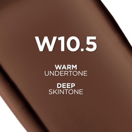 L'Oreal Paris True Match Super-Blendable Foundation, Medium Coverage Liquid Foundation Makeup, W10.5, Deep, 1 Fl Oz