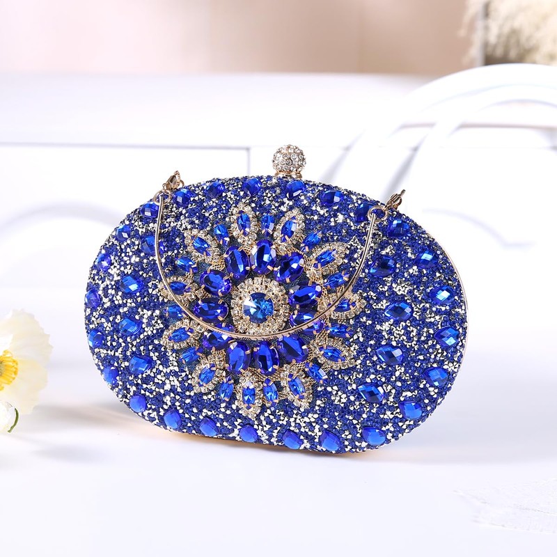 Beaguful - Bolsas de noche para mujer, con diamantes de