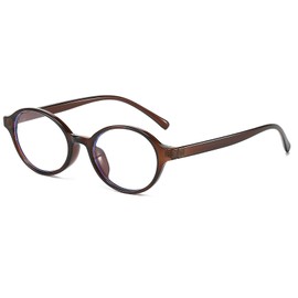 YAMEIZE Ovale Blaulichtfilter Brille für Damen Kleine Ovale Blaulichtfilter Brille Blendfrei Anti Blaulicht Brille für Lesen PC