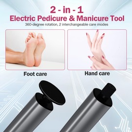 Electric Foot Callus Remover, 2 in 1 Electric Foot File, 9 Speeds Electric Callus Remover for Feet, for Hand and Foot with 30pcs Sandpaper