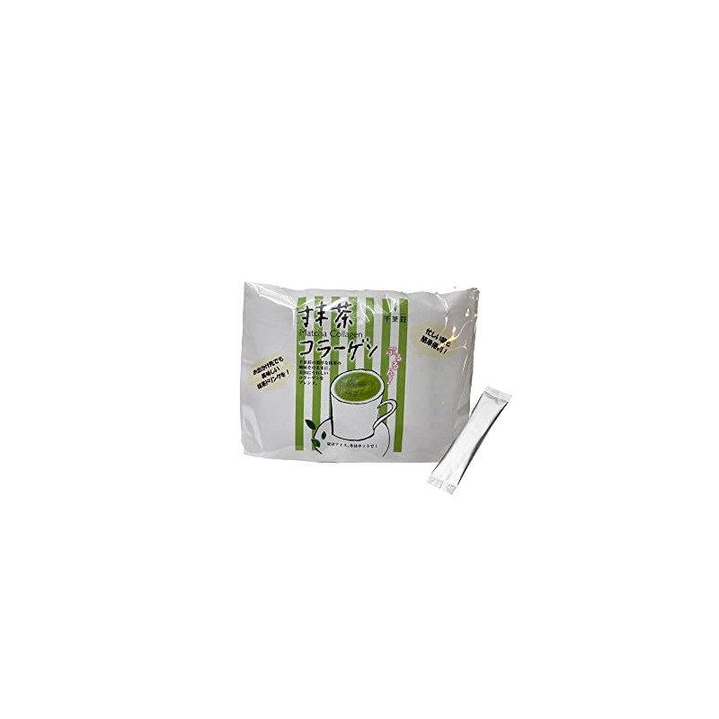 千茶荘 抹茶コラーゲン 2.5gx30 (30日分) / 抹茶 コラーゲン/メーカー直送 (白袋入)
