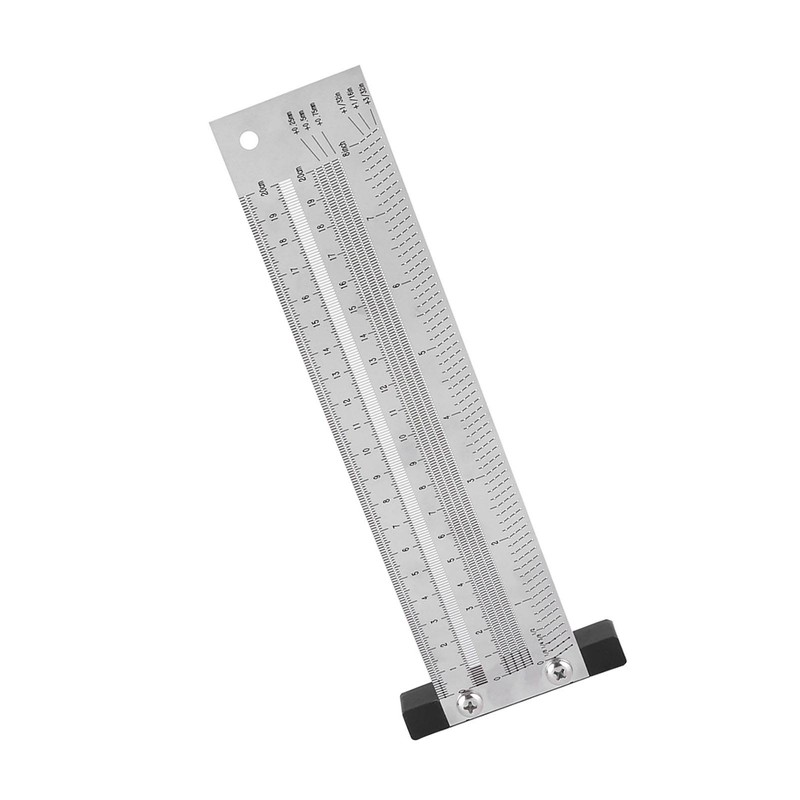 Ultra Precision Marking Ruler Stainless Steel Woodworking Scribing Ruler Gauging