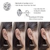Deyanse Silver Stud Earrings for Women, 4 Pairs 925 Sterling