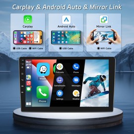 2+64G Android Car Stereo for Honda Civic 2012 2013 2014 2015 with Wireless Carplay Android Auto Car Radio, 9’’ Head Unit Touch Screen with Mirror Link WiFi GPS Bluetooth FM/RDS EQ Backup Camera SWC