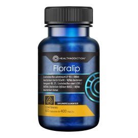 HEALTHADDICTION - Probiticos Para Colesterol Floralip - Apoyo Digestivo y Reduccin de Triglicridos - Regula Niveles de LDL y Mejora Salud...          
