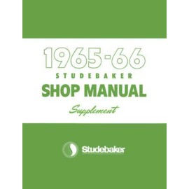 Studebaker 1965 1966 Studebaker Shop Service Repair Manual Supplement Engine Drivetrain OEM
