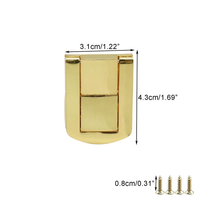 Sscon 20 Pack Hasp Latch Catch Lock1.69" x 1.26" (LxW)