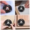 Zerodeko 6 Piezas Mini Ruedas Adhesivas Giratorias para Muebles Y