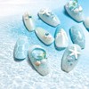 Summer flow.Lump wave sea beach unique emotional nail - egg