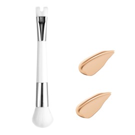 U-shaped Nose Brush, Soft 2-in-1 Precision Contour Brush for Shaping and Defining Nose Cheekbones Double Sided Makeup Brush for Blush and Shadow Highlights