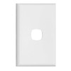HPM Excel 1 Gang Coverplate, Matt White