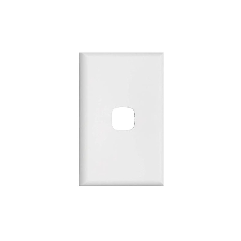 HPM Excel 1 Gang Coverplate, Matt White