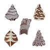 Royal Kraft Tree Wooden Printing Stamps (Set of 5) -