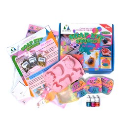 Greater Things™ Soap Kit Studio for Kids - The Fun Way to Wash! (DIY Make Your own Soap, 3 Vibrant Colours, 3 Natural Fragrant Plant Ingredients, 6 Different Soap Shapes + More Inside)