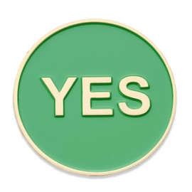 Yes No Flip Challenge Coin - No/Yes Flip Choice Flip Coin Challenge Coin - Military Coins Yes NO - Designed by Military Veterans