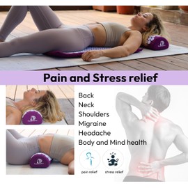 Acupressure Mat & Pillow Set - Acupressure Therapy for Back and Neck Pain Relief, Sciatica, and Pressure Point Aches Ideal Acupuncture Mat for Sleeping Aid & Recovery