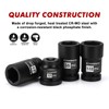 CASOMAN 8-Piece 1-Inch Drive Impact Socket Set, Metric & SAE,