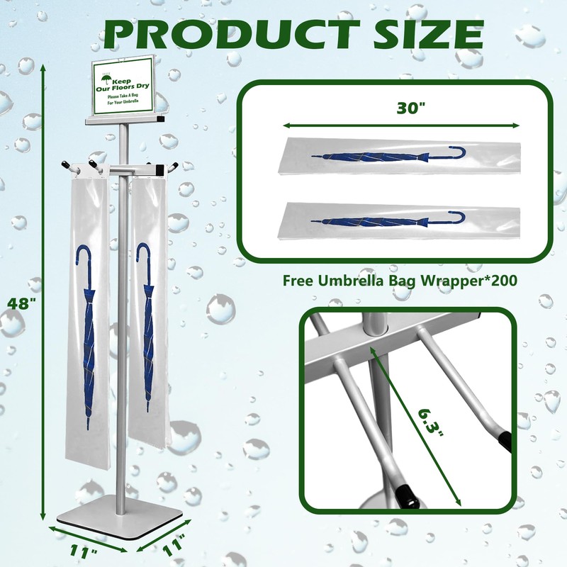 Montex Umbrella Bag Stand, Umbrella Holder Stand with Free 200