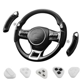 Kimyo works Fidget Steer Grip for Driving Anxiety & ADHD Relief - 5 Interchangeable Fidget Toys - Enhance Focus & Reduce Stress for Adults Drivers
