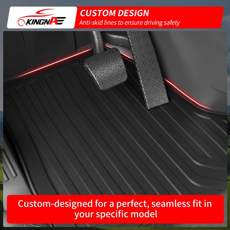 Kingna Floor Mats Compatible with 2018-2026 Freightliner Cascadia TPE All