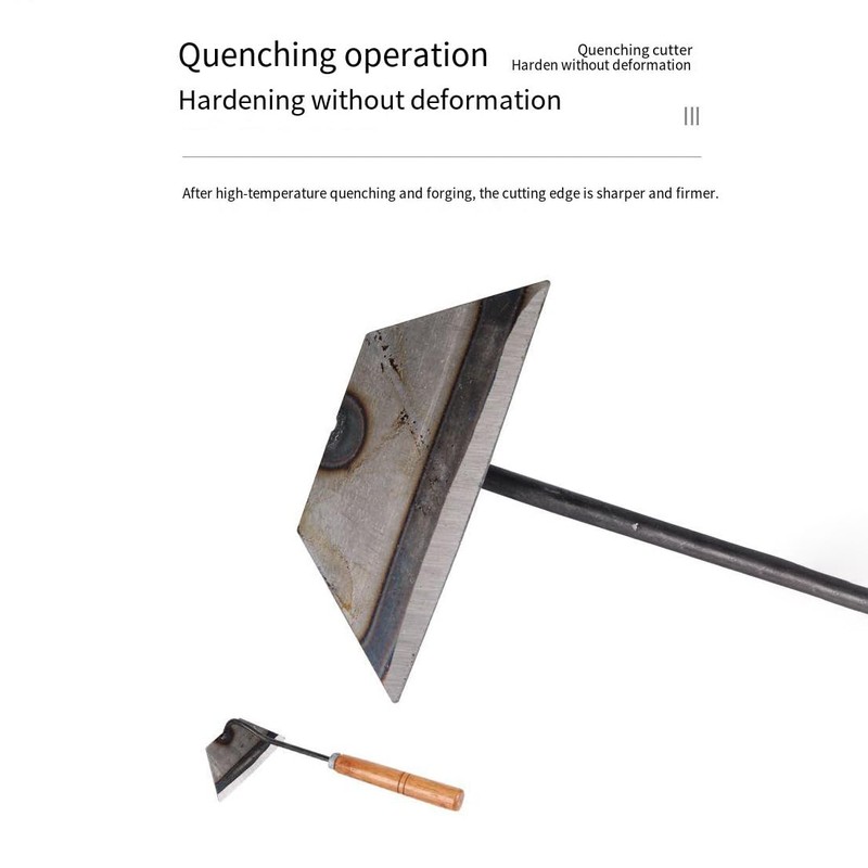 Michear Weeding Puller Garden Hoe Hand Tool,Stainless Steel Hand Hoe