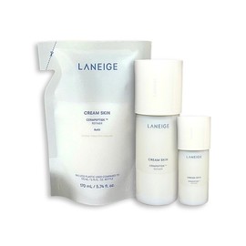 Laneige Cream Skin Cerapeptide Special Set 170ml+Refill 170ml+Mini 50ml / 라네즈 크림스킨 세라펩타이드 기획세트 170ml+리필170ml+미니50ml