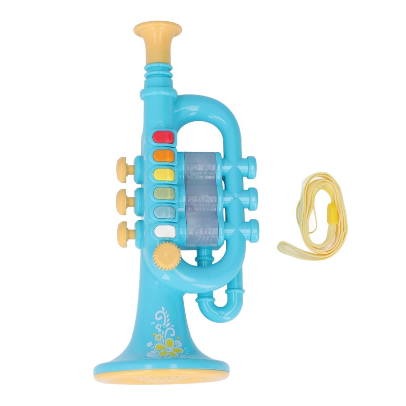 Horn Toy Simulation Design Dynamic Lighting Effect Musical Instrument Horn