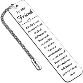 LovizoL Bookmark Valentines Day Gifts for Best Friend, Friendship Gift for Women, Stocking Stuffers for BFF Sentimental Gifts Birthday Graduation Gifts for Women Female Friend Gift Ideas