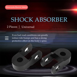 Shock Absorber, 2 Pieces 3 cm Motorcycle Shock Absorber Height Extension Extender Riser Taper Universal Rear Shock Absorber Riser with Screw for ATV Quad Motor Pit Dirt Trail Bike (with Screws)
