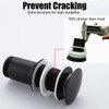 RANDOM Black Brass Bottle P Trap Kit Contemporary Round Bottle