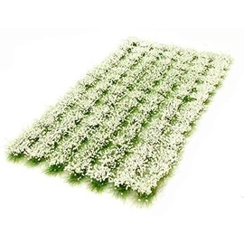 6mm White flower tufts x91 Model Grass Warpainter Scenics