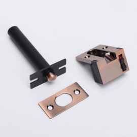 Door Chain Lock, Zinc Alloy Security Concealed Door Chain Guard Heavy Duty Safety Chain Latch Lock for Home, Apartment, Hotel (Red Bronze)