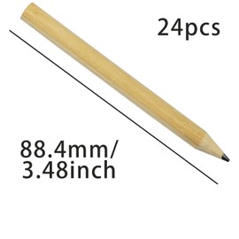 SZCXDKJ 24pcs Short Pencils Mini Wood Pencils Round Pencils Short Wood Pencils Bulk for Preschoolers Toddlers Kindergarten School Home (Triangular)