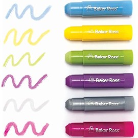 Baker Ross Poster Paint Sticks in Unicorn Colours-Pack of 6, Art Supplies for Kids (FC321), Assorted