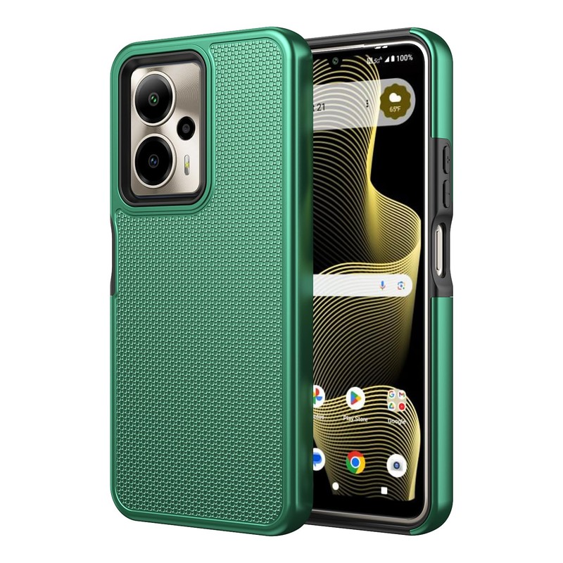 Cricket Outlast 5G 2024/AT&T Motivate Pro Case With Tempered Glass