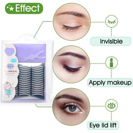 Natural Ultra Invisible One-sided Sticky Double Eyelid Tape Stickers Strips, Instant Eyelid Lift Without Surgery, Perfect for Hooded, Droopy, Uneven, or Mono-eyelids